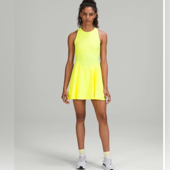 Lululemon Court Crush Dress in Electric Lemon NWT - Picture 1 of 10